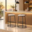 Tabouret de comptoir à dossier bas Kynsley-2142562166