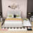 Lafonya Upholstered Linen Standard Bed with Drawers-1460809489-1460809488
