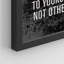 "Prove Yourself To Yourself Not d'autres Wall Art Encouragement positive, décoration murale en noir et blanc" sur papier-98266779-98266781