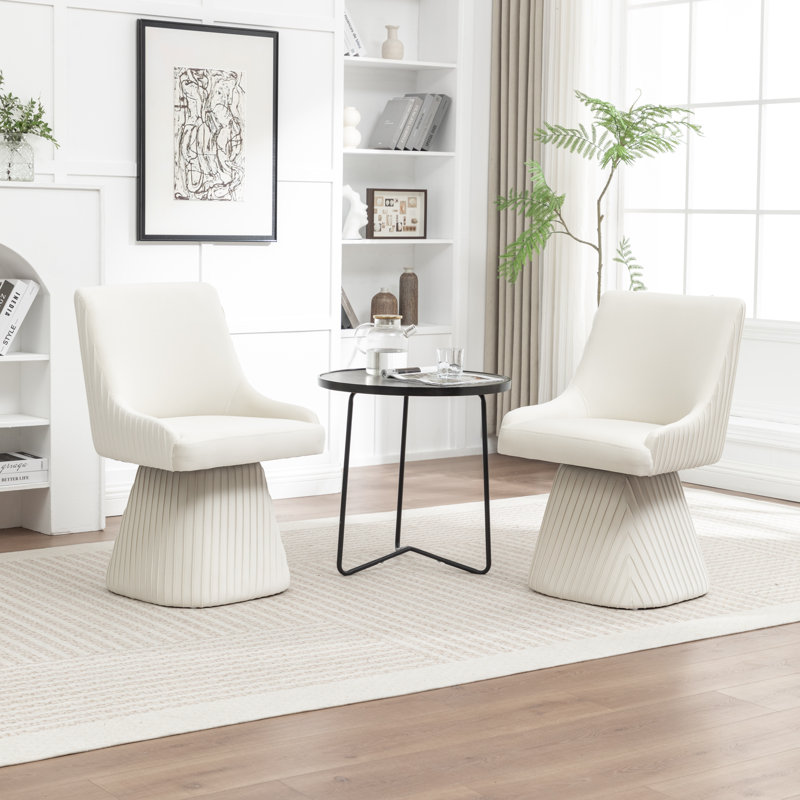 Chaise de salle à manger Euclid, Beige