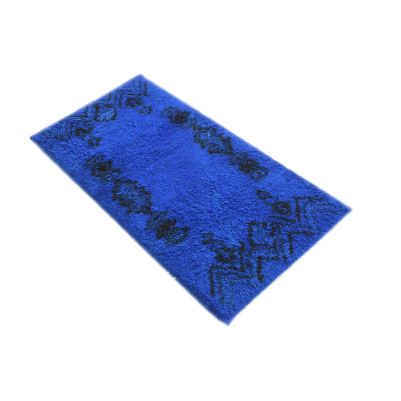 4 Ft Rectangle Pinson Blue Rug