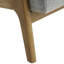 Chaise rembourrée grise rembourrée texturée Mid-Century-1534159240