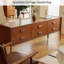 Commode d'appoint rétro grande capacité simple