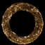 Faux Lighted Metal 18'' Wreath