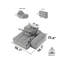 Chaise en chenille avec 2 coussins-2045439588