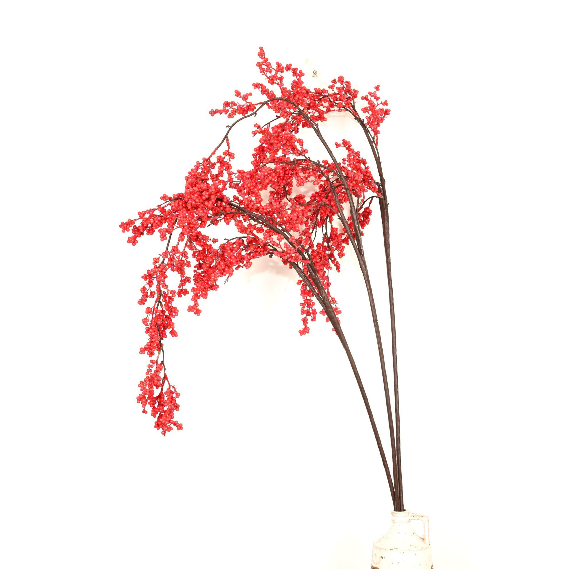 36" Artificial Winter Christmas Day Berry Spray Stem, Faux Branches For Vase Filler Dining Table Centerpieces Indoor Decoration