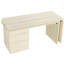 Bureau moderne en L 90 po en bois naturel avec 3 tiroirs, bureau pivotant à 360 ° en bois, bureau de direction, bureau d'angle, bureau d'étude, pour le bureau à domicile ou le salon-795530859