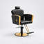 Fauteuil de salon pour coiffeur, fauteuil de coiffeur pour salon de coiffure avec pompe hydraulique professionnelle - noir / or-108808826-129176280