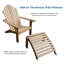 Chaise Adirondack en teck Avenya