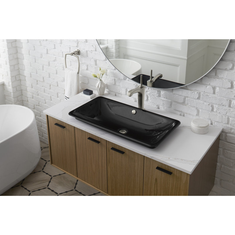 Margaux Tall Single Hole Bathroom Faucet with Drain Assembly, Vibrant Brushed Nickel