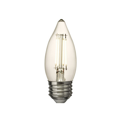 Visual Comfort & Co. LED Torpedo shape 5W 2700K Soft White E-26 Medium base Clear Edison Style light bulb