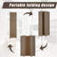 Paravent pliable cloison de séparation en bois 6 pi-51287927-51287921