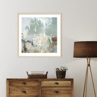 «Sea Glass Reverie III» par June Erica Vess, reproduction d'art encadrée sur bois