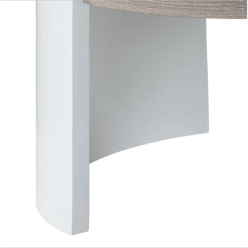Table basse en chêne et blanc Zoma