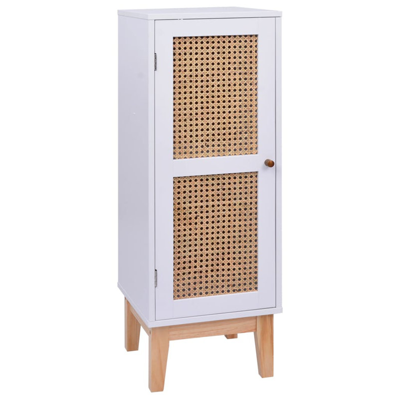 Urlingford 35cm Sideboard, White/Light Brown