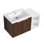 Meuble-lavabo à fermeture en douceur 36 po avec lavabo, petites tablettes de rangement et armoire combinée-358630826