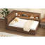 Lit de jour en bois avec tablettes de rangement-1883281501