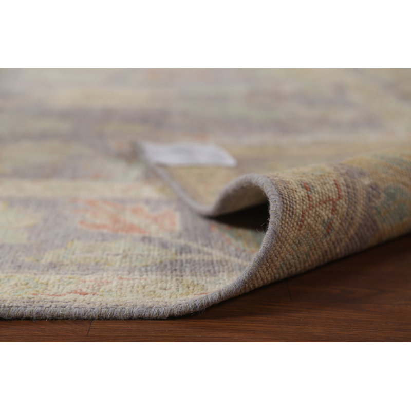 Tapis turc Oushak à motif végétal 8x11