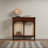 Retro Solid Wood Console Table with 2 Drawers