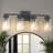 Industrial Vanity Light With Square Class Shade-401766400