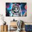 Chimp Astronaut - impression sur toile tendue-757695868