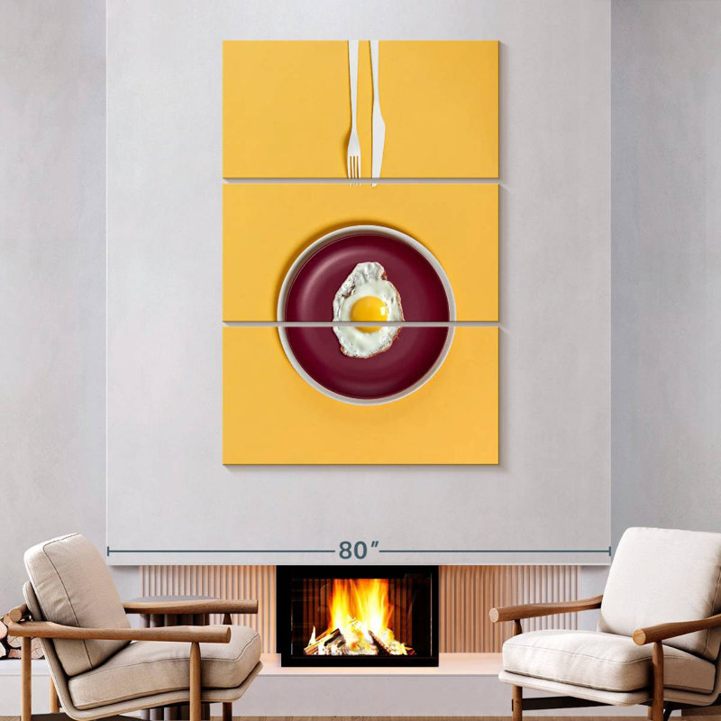 Yarlin Egg For Breakfast, 74" H x 48" W