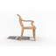 Chaise de salle à manger d'extérieur en bois Nawab