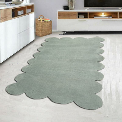 Luxurious Hall Carpet, Light Grey, 31.5 x 59.1 inches | 100% Polyester, 0.8 in Pile Height | Non-Slip Plush Underside, Antibacterial, Anti-Allergenic, Antistatic | Machine Washable at 86°F | Perfect for Entryways & Living Areas