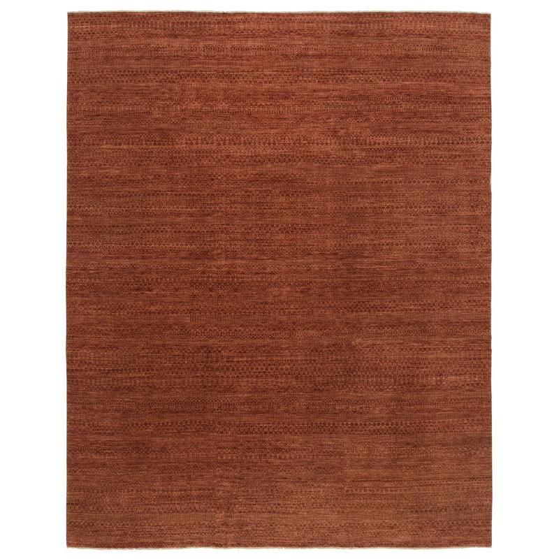 Smith Wool Area Rug in Red, Rectangle 2' x 3'