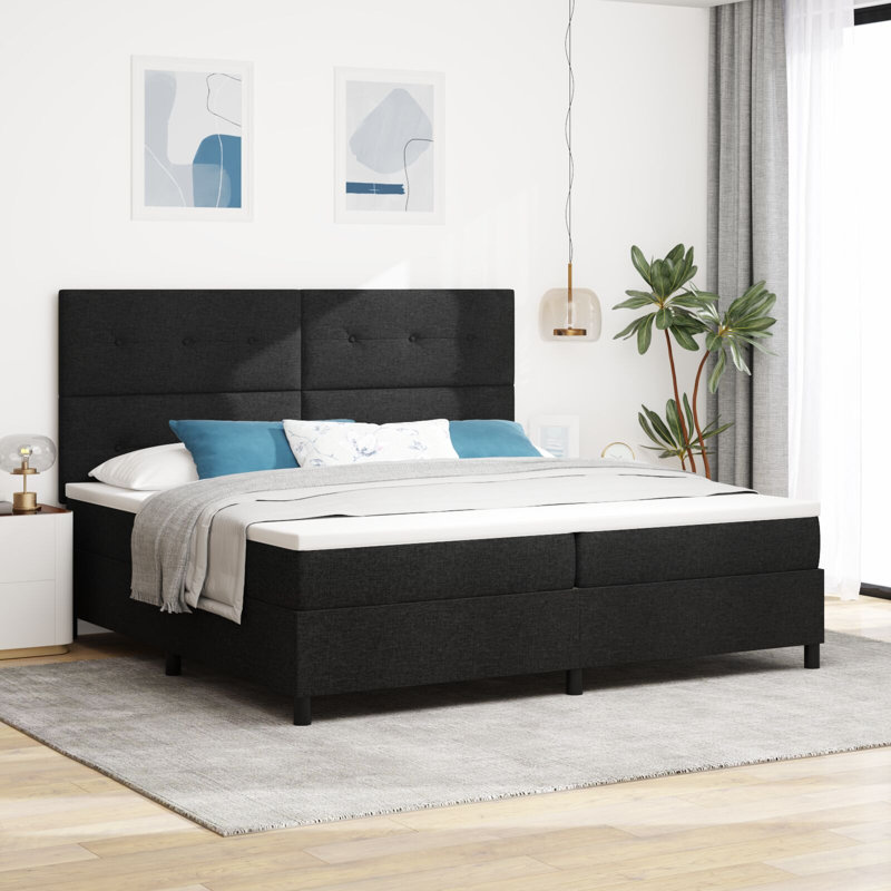 Cadre de lit avec matelas en tissu
