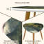Ensemble de 2 tables basses gigognes triangulaires Machu Picchu Cusco, au Pérou