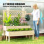 Solid Wood 2 Tier Plant Stand