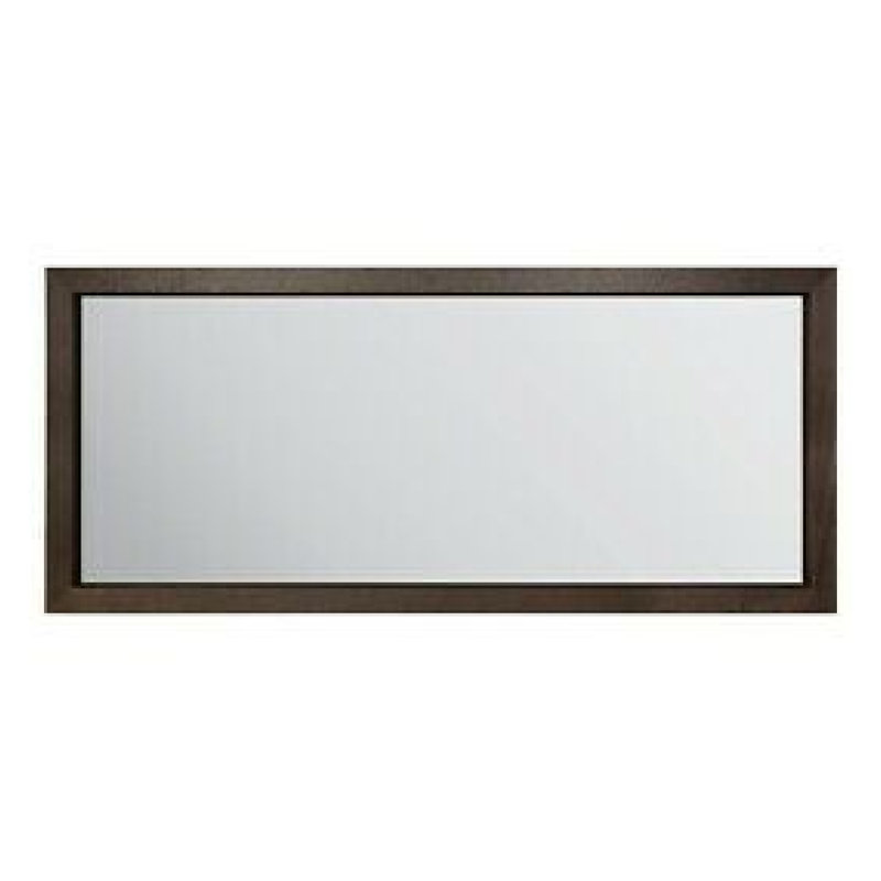 Azarious Wood Flat Wall Mirror
