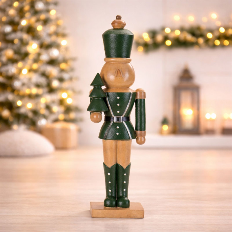 Figurine de soldat casse-noisette vert (ensemble de 2)