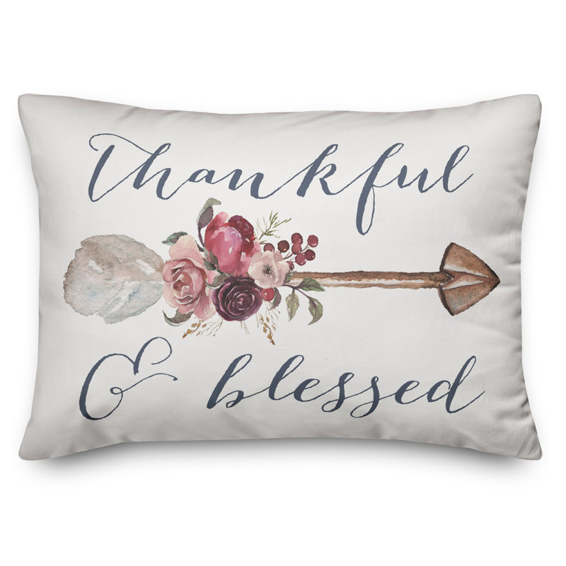  Thankful & Blessed Rectangular Pillow