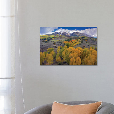 Fall Colors At Chair Mountain, Colorado by Tim Fitzharris - Wrapped Canvas Print