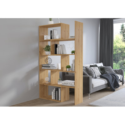 Rhiannan 187.7cm H Geometric Bookcase