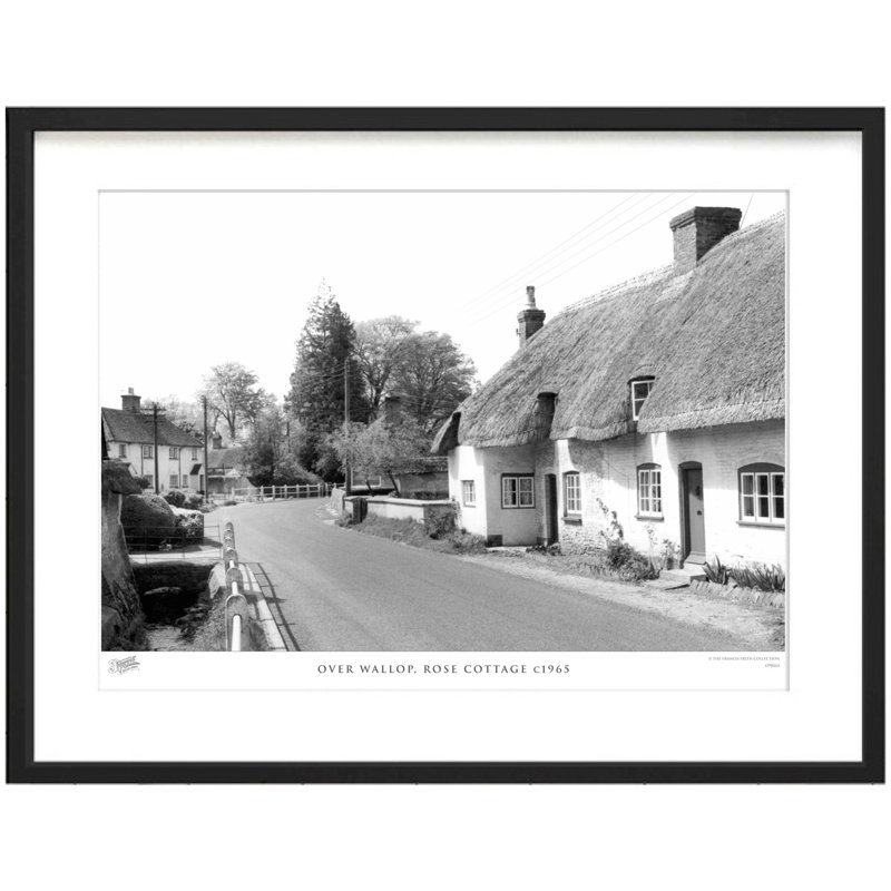 Over Wallop, Rose Cottage C1965 by Francis Frith - Single Picture Frame Print, 60cm H x 80cm W x 2.3cm D