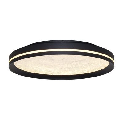 Luna - Integrated LED Flush Mount - Black