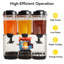 Distributeur de boissons double en acier inoxydable