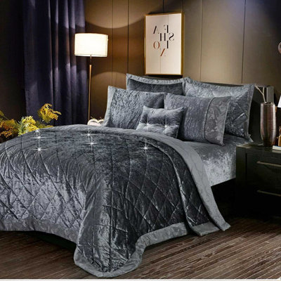 Analey Polyester Solid Colour Bedspread