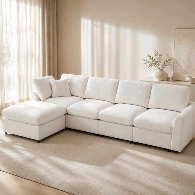 Canapé modulaire modulaire, Beige