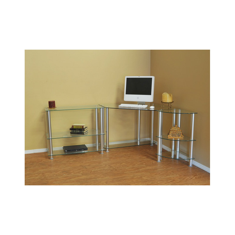 Bureau d'ordinateur en coin