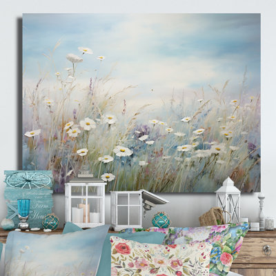" White Wildflowers Whispering Breeze I "