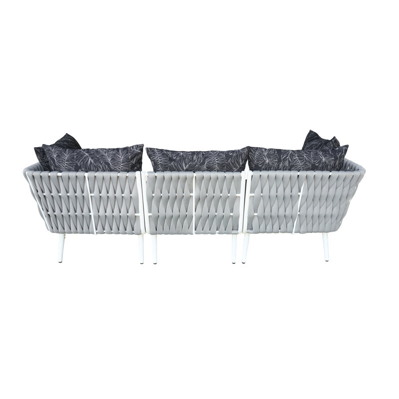 Canapé Cayman - avec coussins Sunbrella, Noir