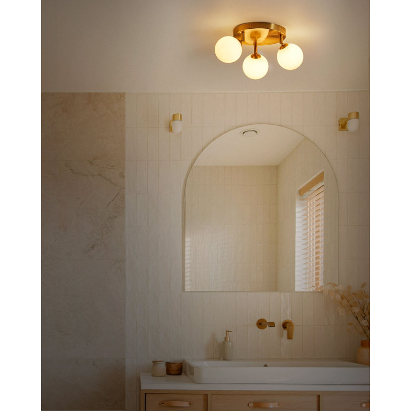 MAVILLA 3 - Light Brass Geometric Pendant