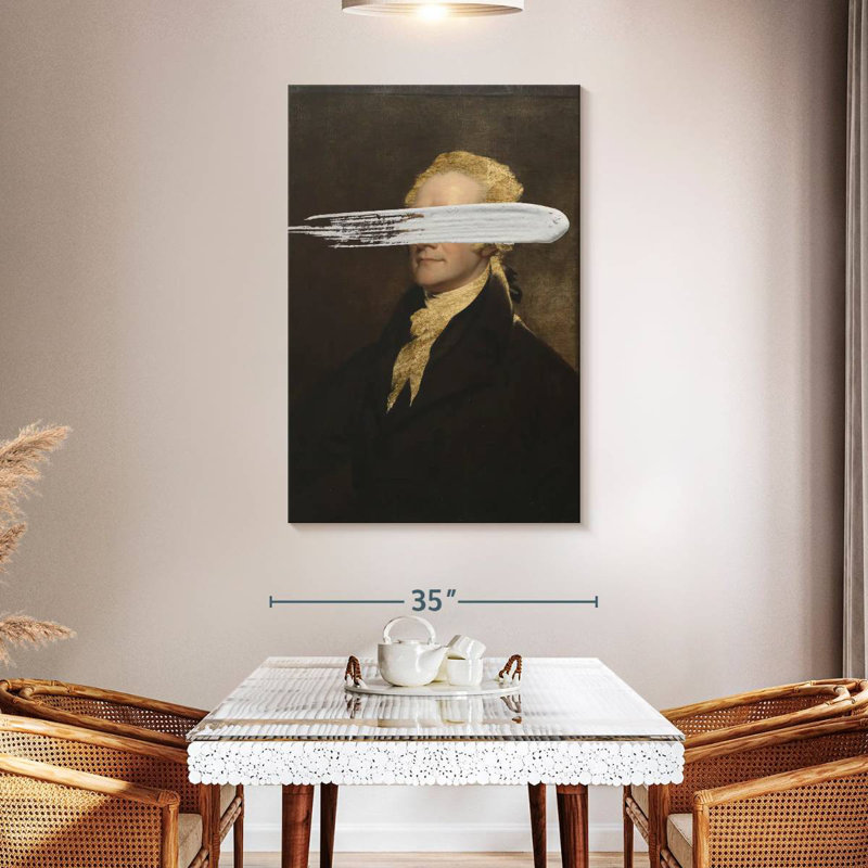 Leisha Masked Hamilton, 48" H x 32" W