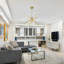 4-light Dimmable Led Modern Liner Chandelier-334896895