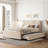 Jafrin Upholstered Platform Bed with Brick Pattern Headboard and Trundle-929568083-881874302