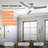 52" 3 - Blade Smart Propeller Ceiling Fan with Dimmable LED Light and Remote Control-598813282